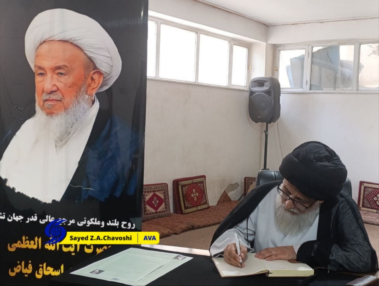 حضور رئیس مرکز تبیان و خبرگزاری آوا در دفتر آیت‌الله العظمی فیاض در کابل؛ اعلام آمادگی برای برگزاری مجالس ترحیم در داخل و خارج کشور